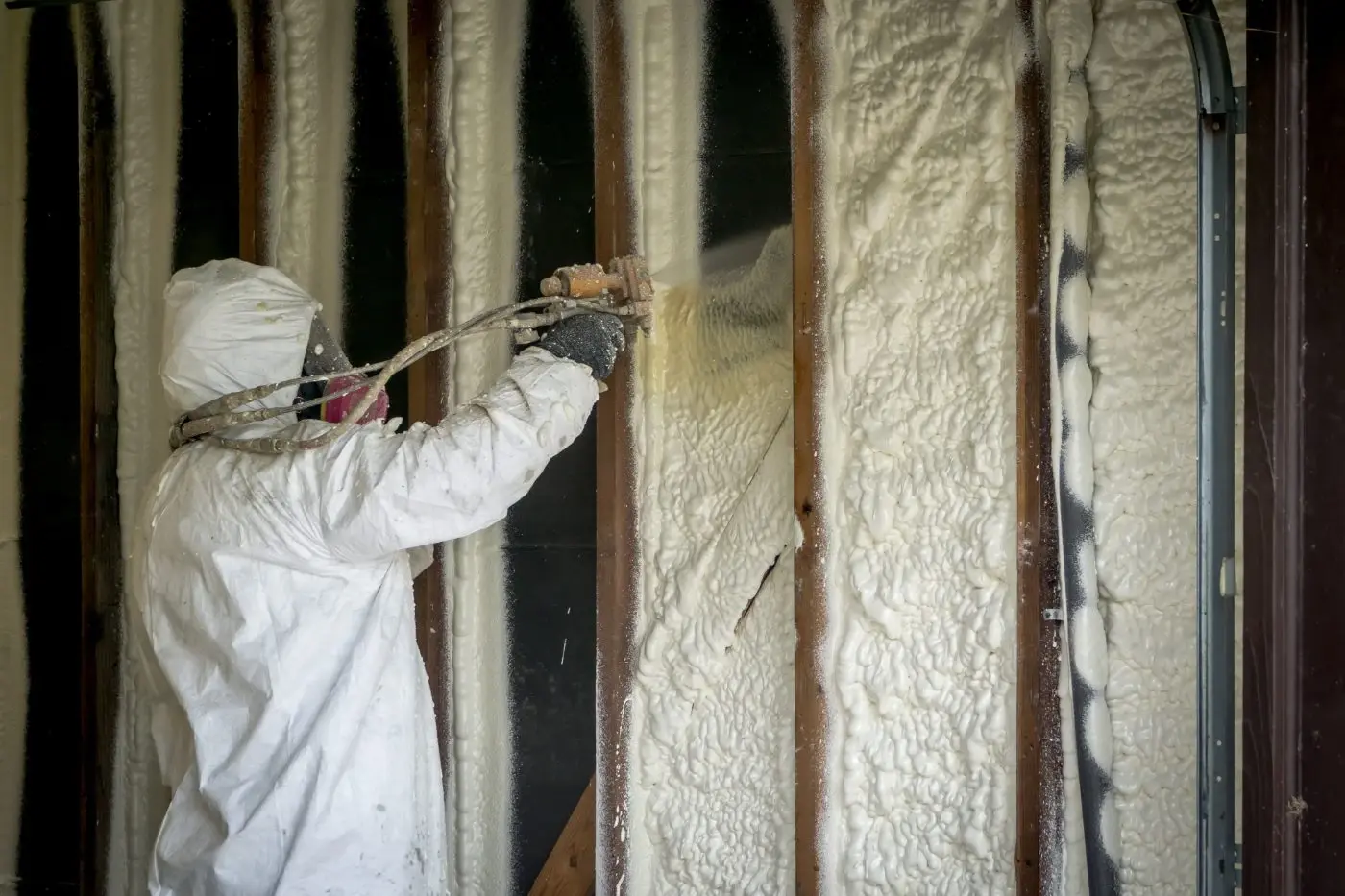 Blown-in attic insulation